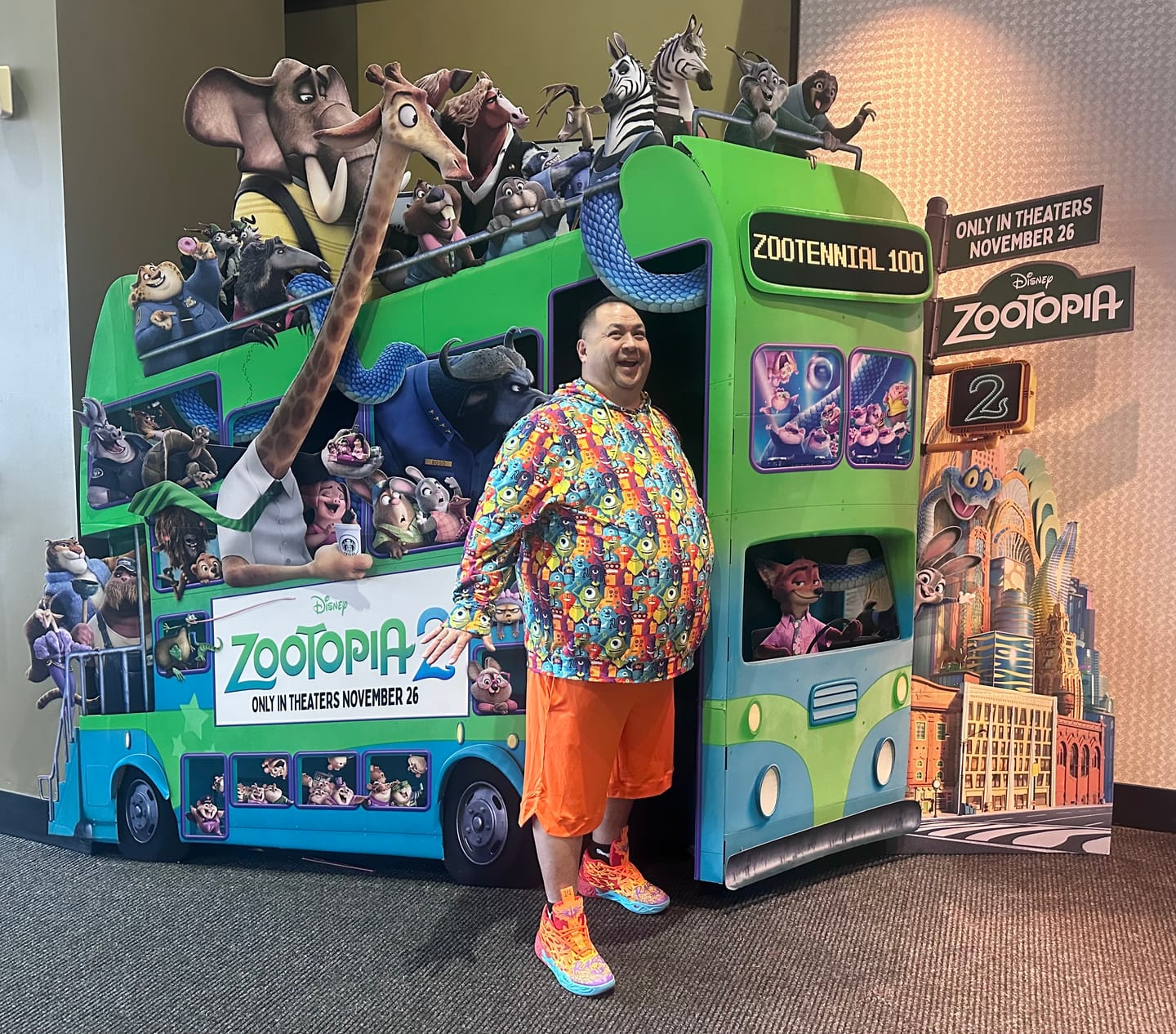 Customer photo review of Disney and Pixar Monsters, Inc. "The Scare Floor" – Performance Hoodie