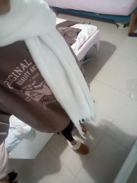 Customer photo review of Tanya Tasseled Winter Scarf