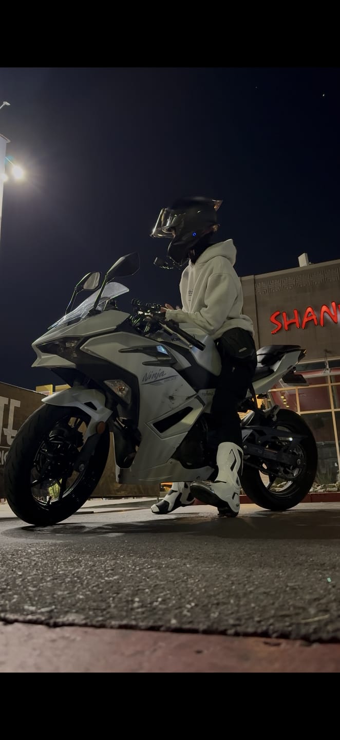 Customer photo review of Allgoal White Motorcycle Boots