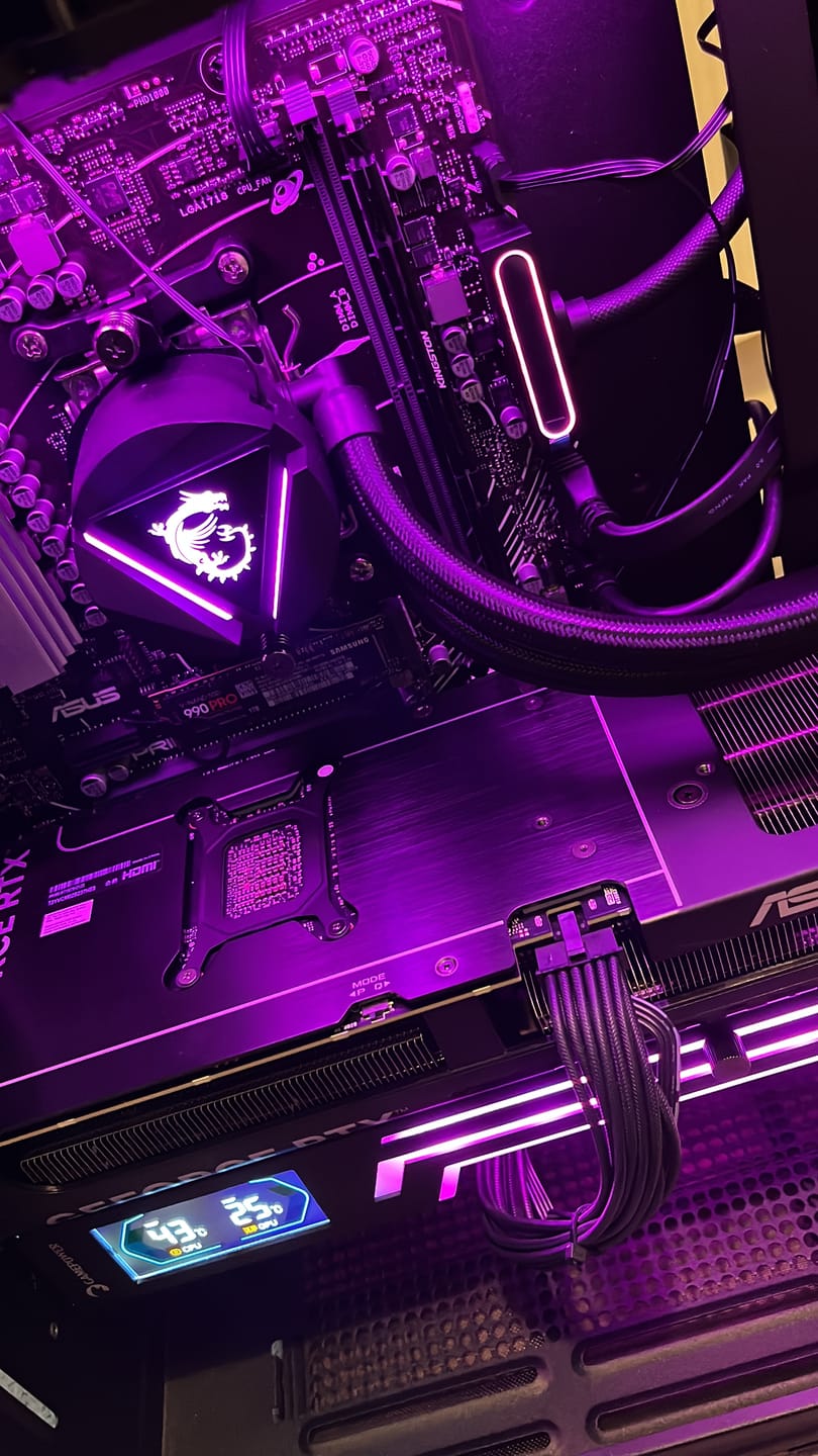 Customer photo review of AsiaHorse Hydrus ARGB PSU Uzatma Kablosu
