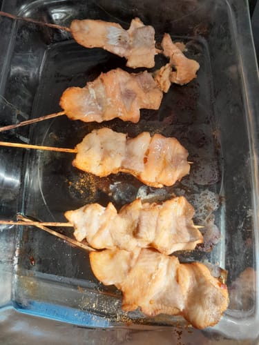 Customer photo review of Salmon Marinated Kebab