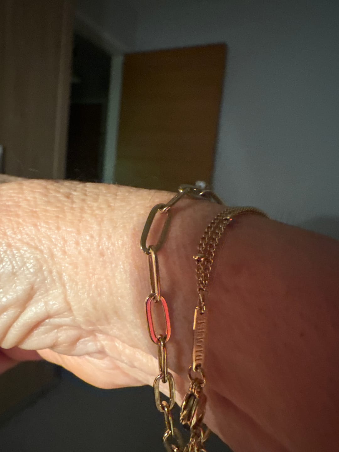 Customer photo review of Paperclip Bracelet