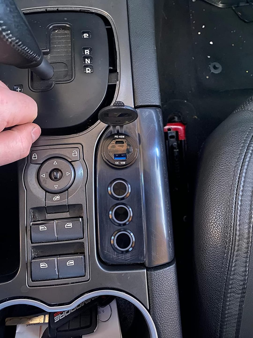 Customer photo review of 19mm Latching Push Button Switch LED Stainless Steel