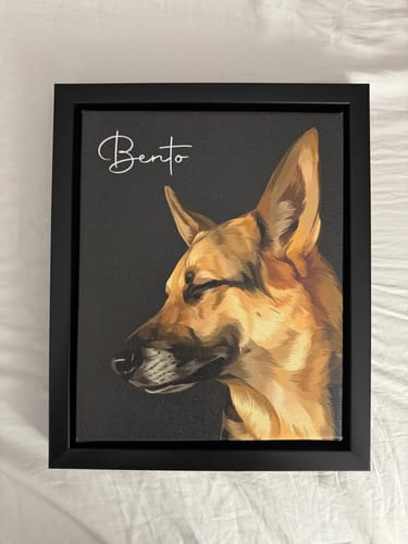 Customer photo review of Pet Art Canvas Wrap