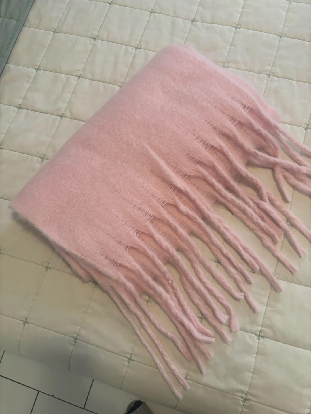Customer photo review of Tanya Tasseled Winter Scarf