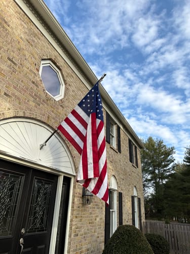 Customer photo review of Ultra Heavy Duty American Flag - 2-ply Polyester - Made In USA