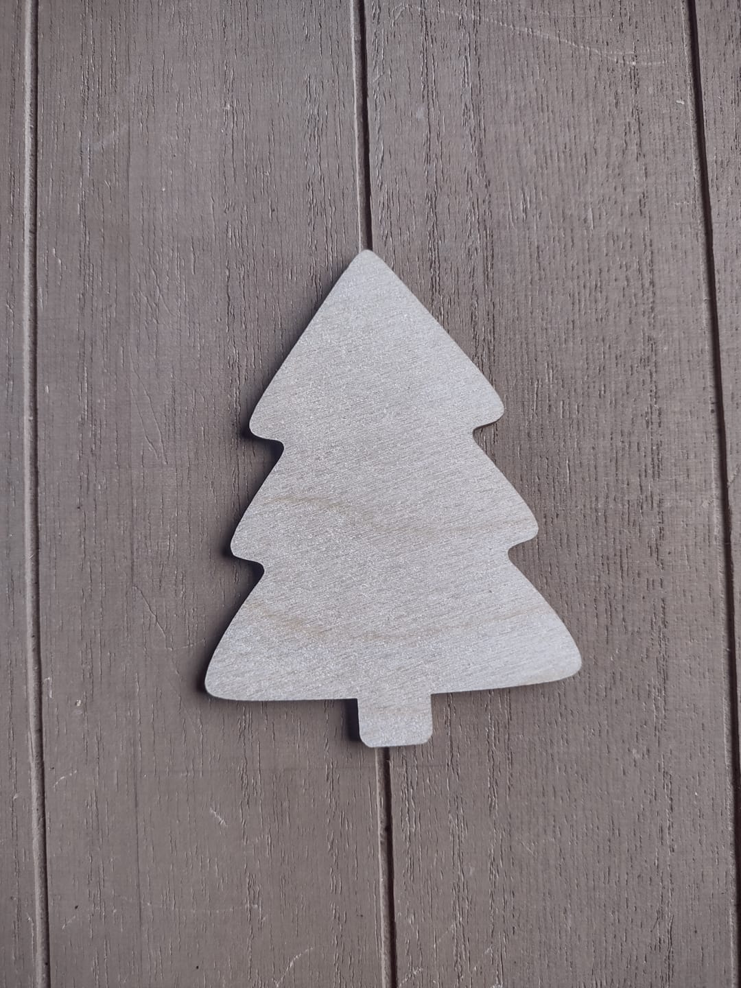 Customer photo review of Unfinished Wood Simple Christmas Tree Shape - Craft - up to 46" DIY