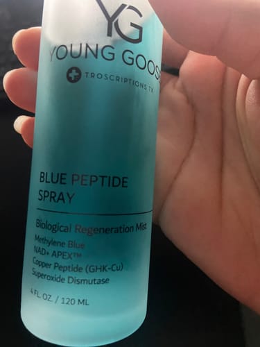 Customer photo review of Blue Peptide Spray