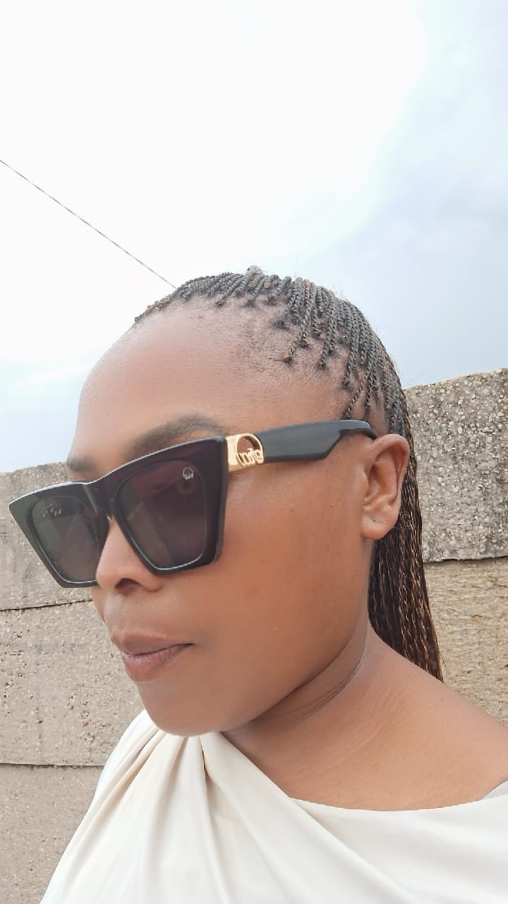 Customer photo review of Black Diva Logo Sunglasses