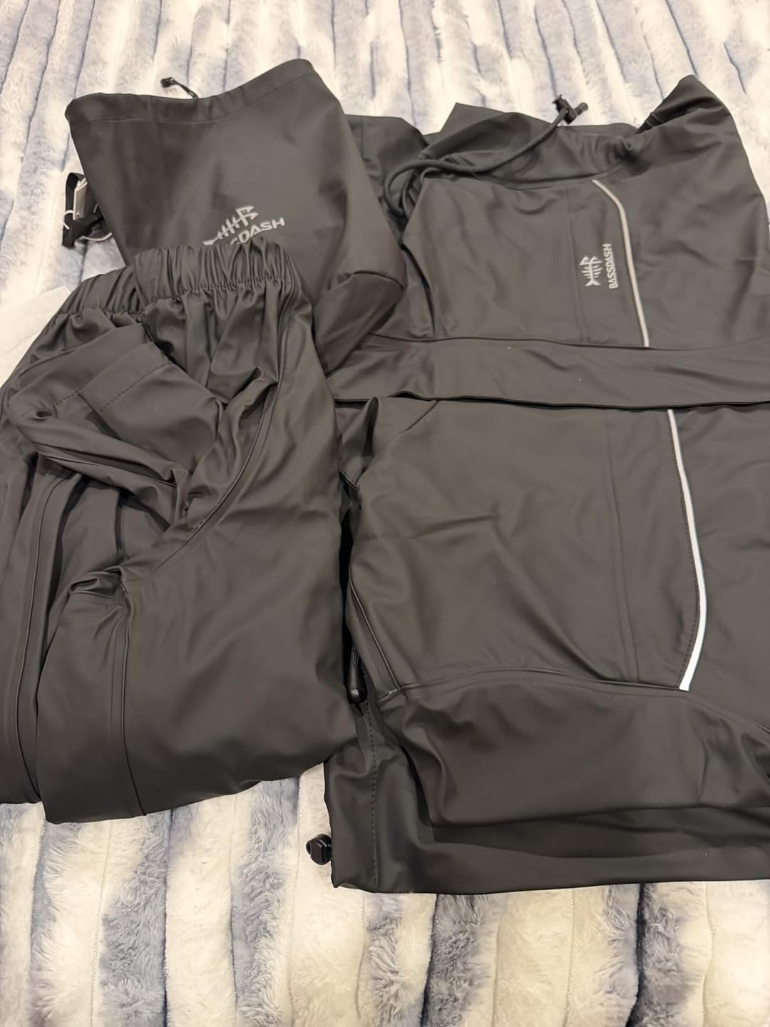 Customer photo review of Men’s Waterproof Breathable Rain Suit FW12