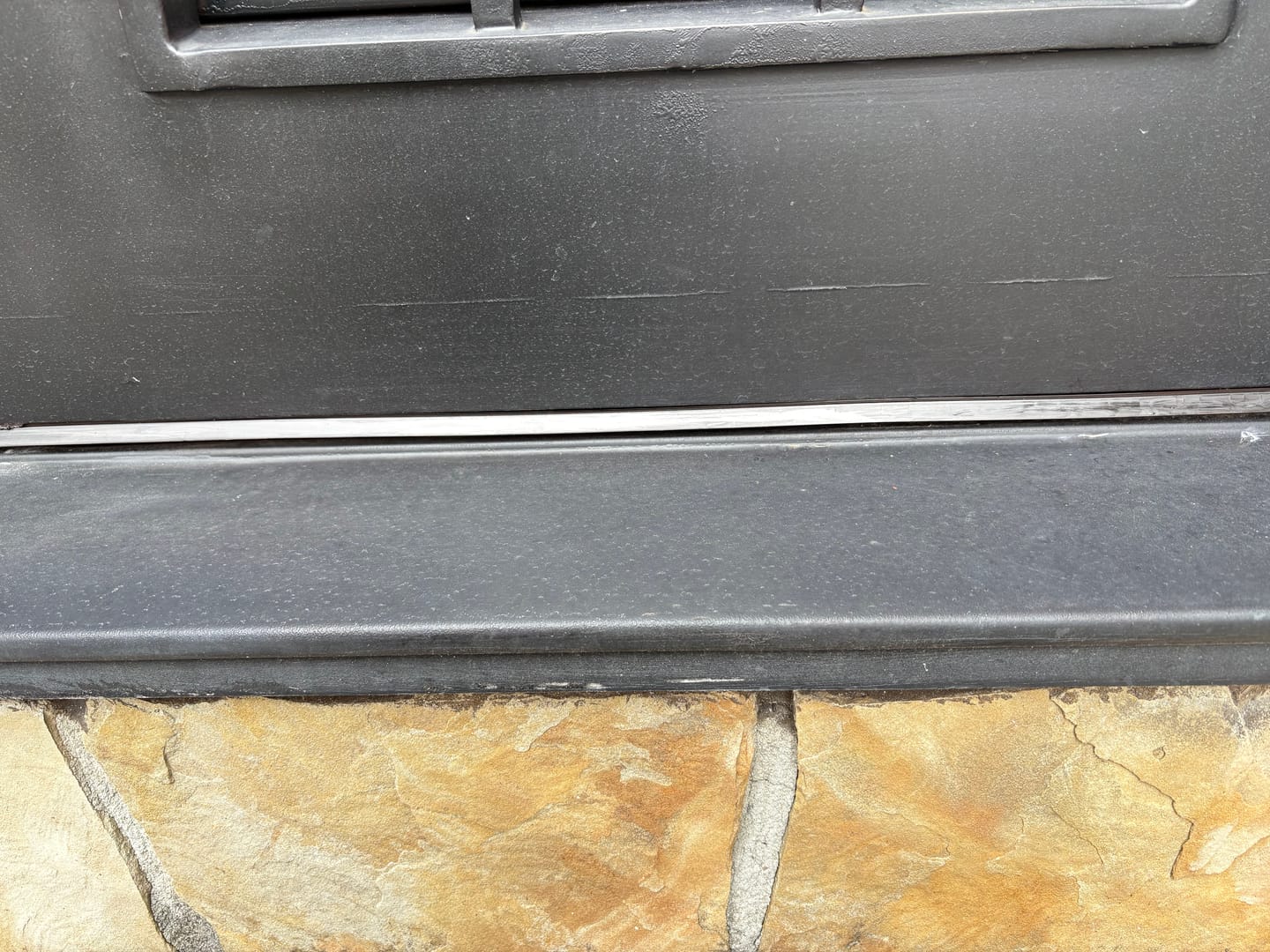 Customer photo review of 36" Pease Drive-On Fiberglass Door Sweep