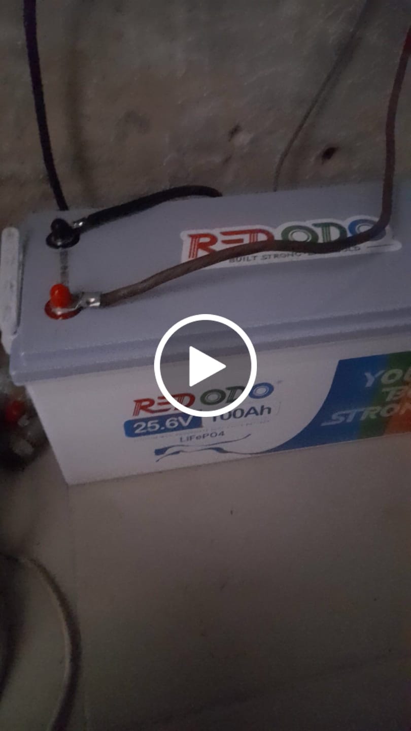 Customer video review of 【Україна】0% ПДВ - Redodo 24V 100Ah акумулятор LiFePO4 глибокого циклу BMS 100A