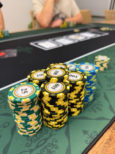 Customer photo review of Poker Chips Monte Carlo 300