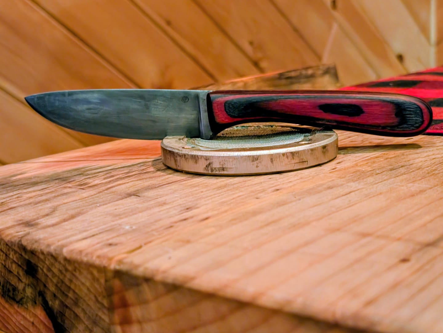 Customer photo review of 2 X 72 Inch Knife Makers Sanding Belts Assortment