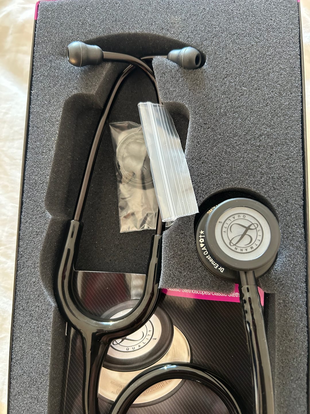 Customer photo review of Littmann Classic III Monitoring Stethoscope: All Black 5803