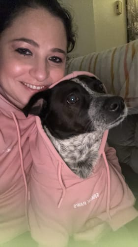 Megan O. review of Essential Human Hoodie - Dusty Pink image 2 out of 2