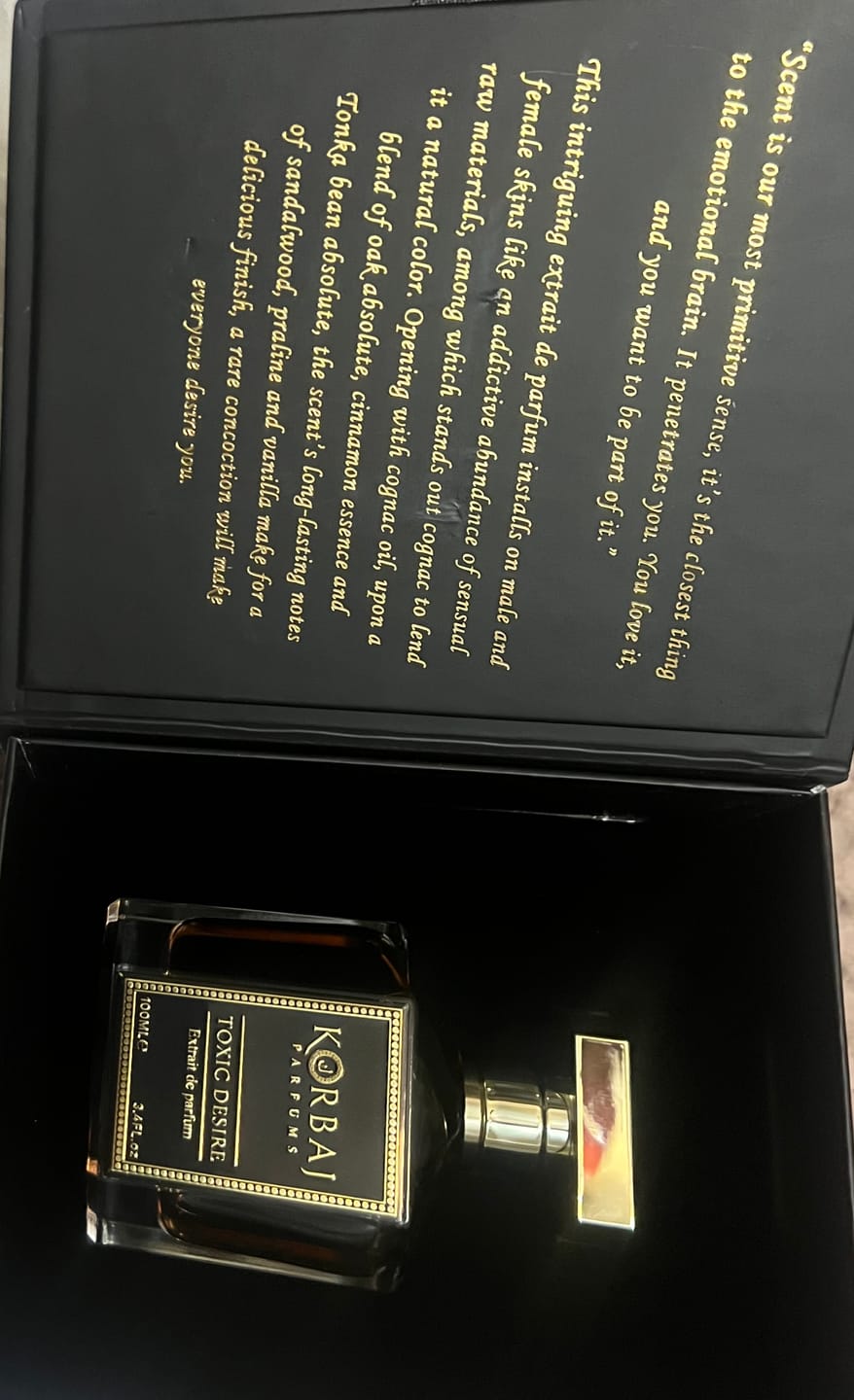 Customer photo review of Korbaj TOXIC DESIRE - Extrait de Parfum 100ml