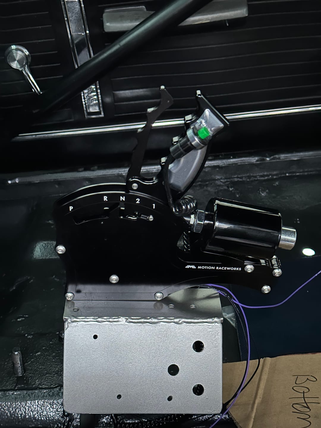 Customer photo review of Electric Shift Powerglide Operator Series Billet Shifter Rear Exit