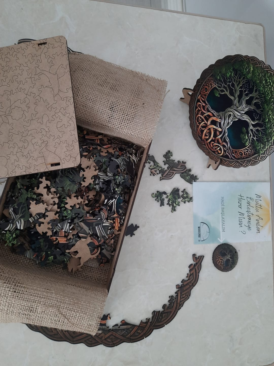 Customer photo review of Celtic Ağacı - Ahşap Puzzle