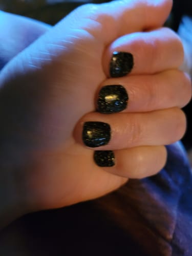 Customer photo review of Black Out Dipping Powder