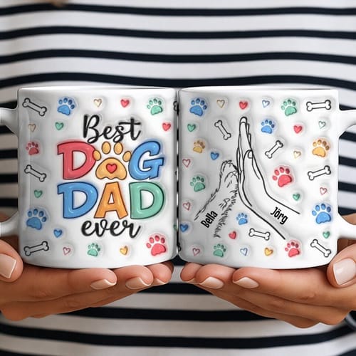 Customer photo review of Bester Hunde Papa 3D Optik - Individuelle Tasse