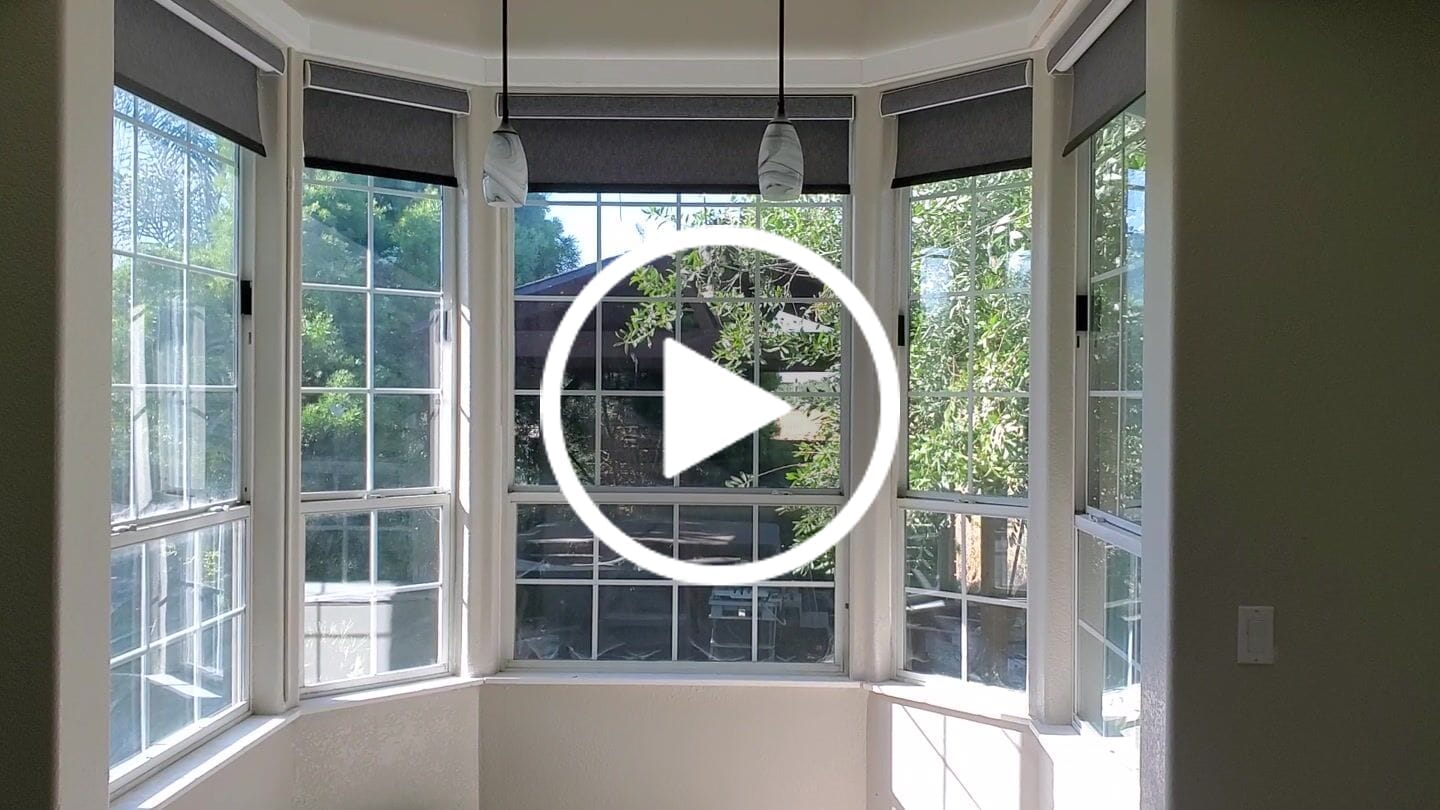 Customer video review of SmartWings Motorized Roller Shades 100% Blackout Eclipse