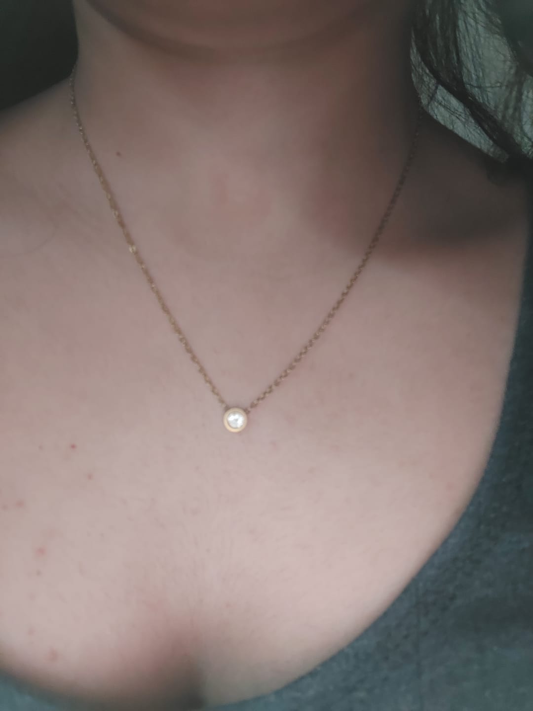 Customer photo review of Linked Circles Harmony Necklace