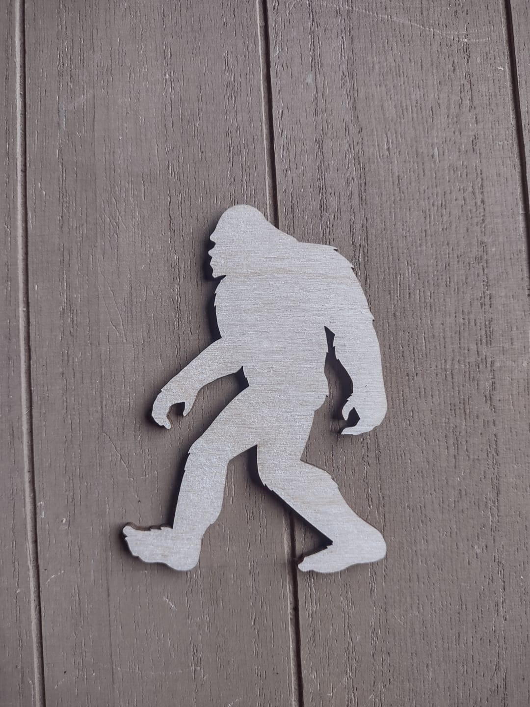 Customer photo review of Unfinished Wood Bigfoot Sasquatch Silhouette - Craft- up to 46" DIY