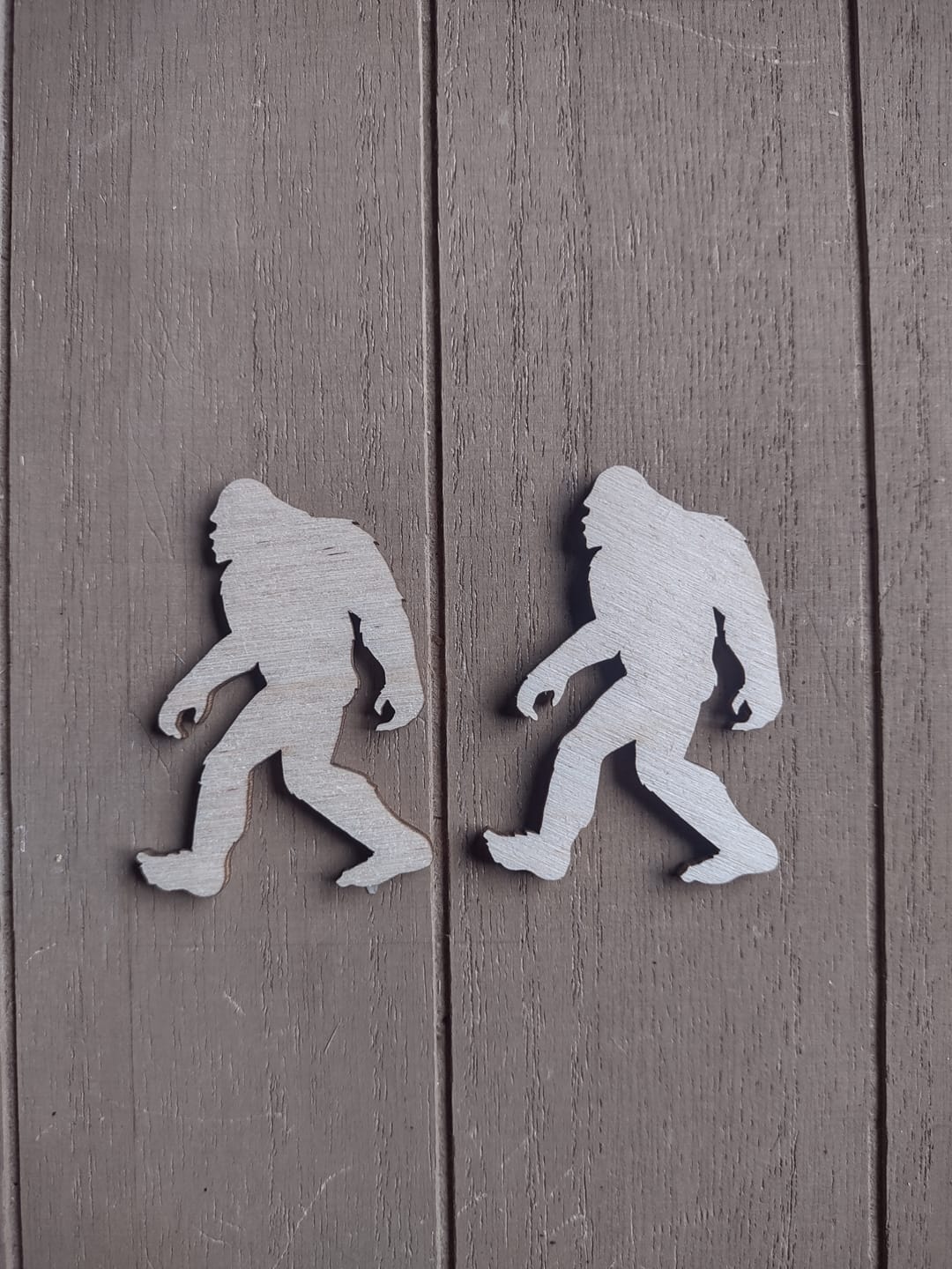Customer photo review of Unfinished Wood Bigfoot Sasquatch Silhouette - Craft- up to 46" DIY