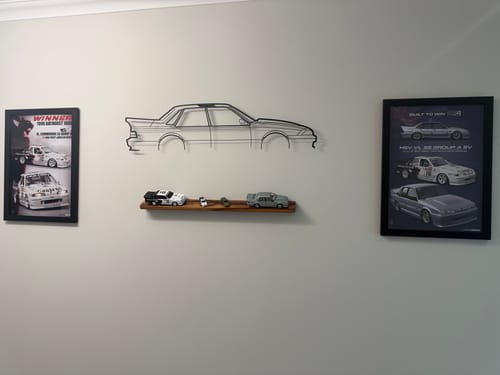 Customer photo review of Holden VL Walkinshaw Metal Wall Art Silhouette