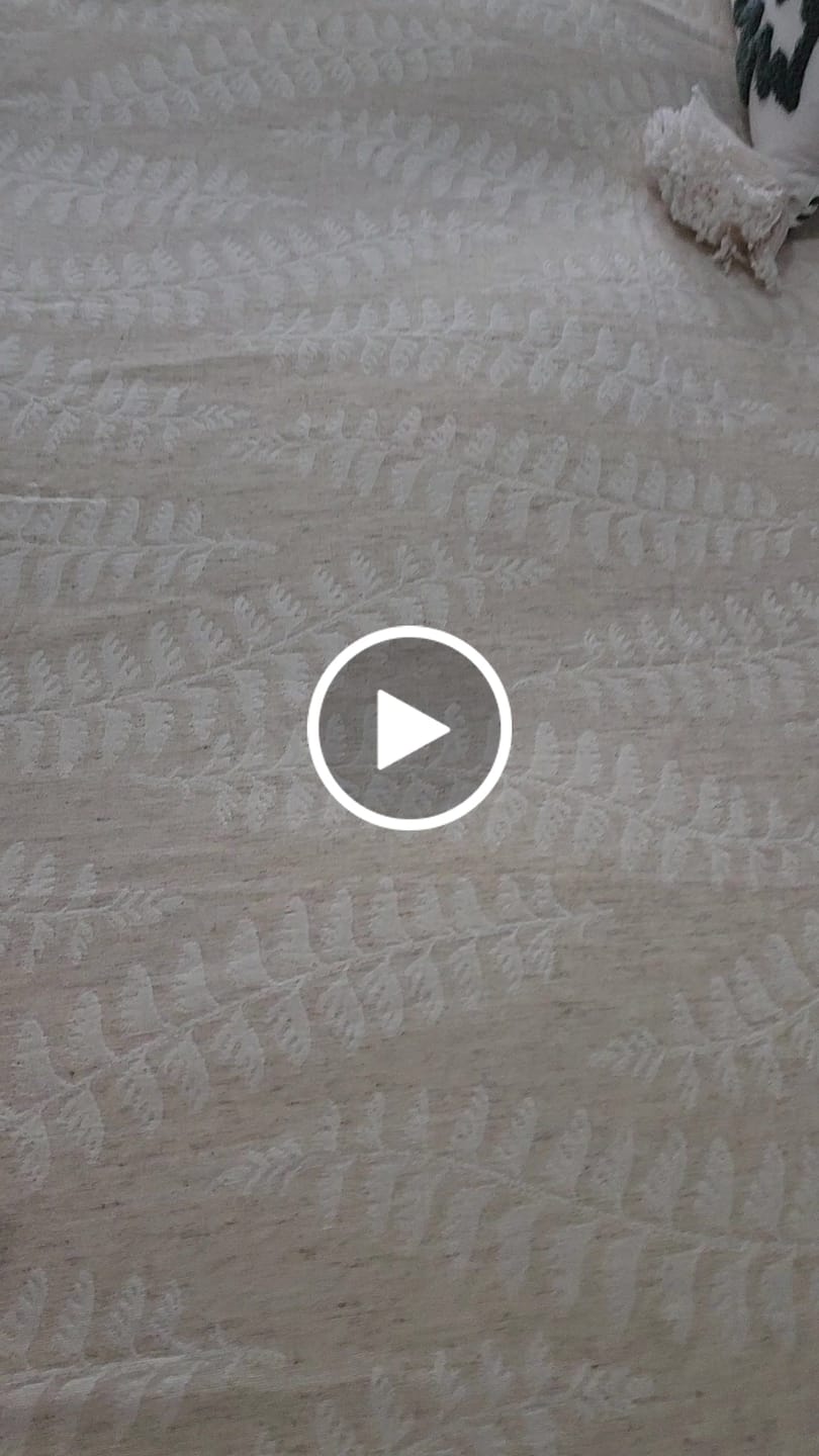 Customer video review of Lace Trim Cotton Linen Bedding Set