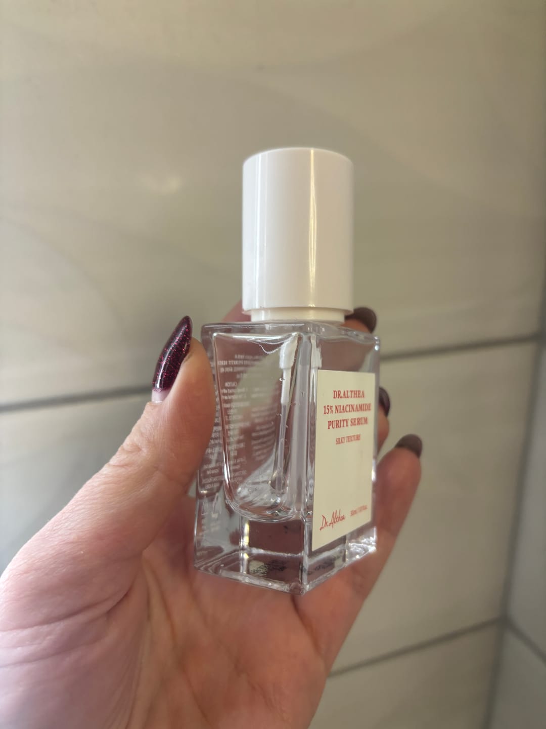 Customer photo review of Balinošs serums ar niacinamīdu un cinku Dr. Althea Niacinamide Purity Serum