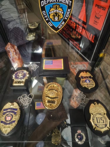 Customer photo review of US CIA Special Agent Badge Solid Copper Replica Movie Props #767