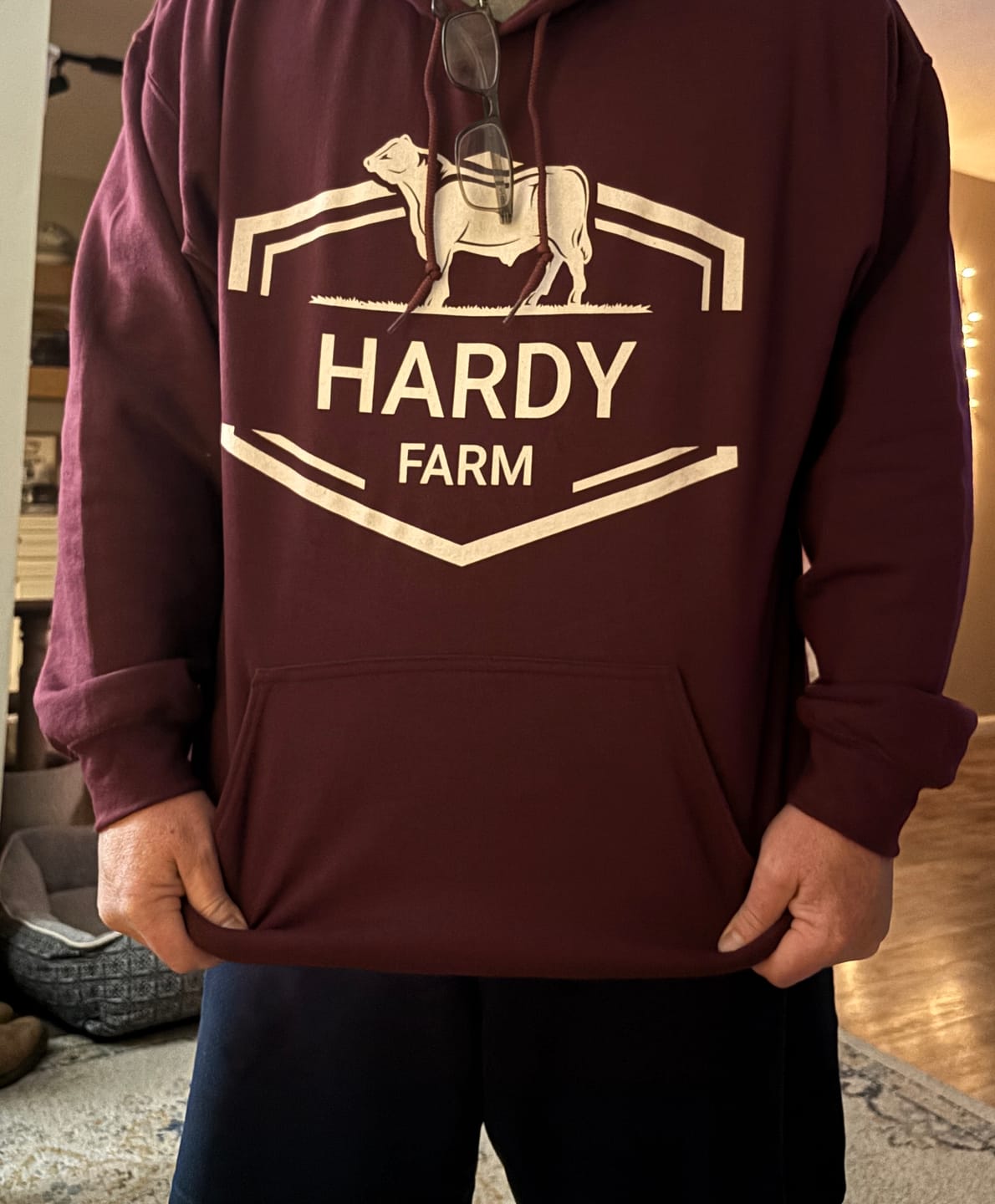 Customer photo review of CATTLE FARM CUSTOM HOODIE C2