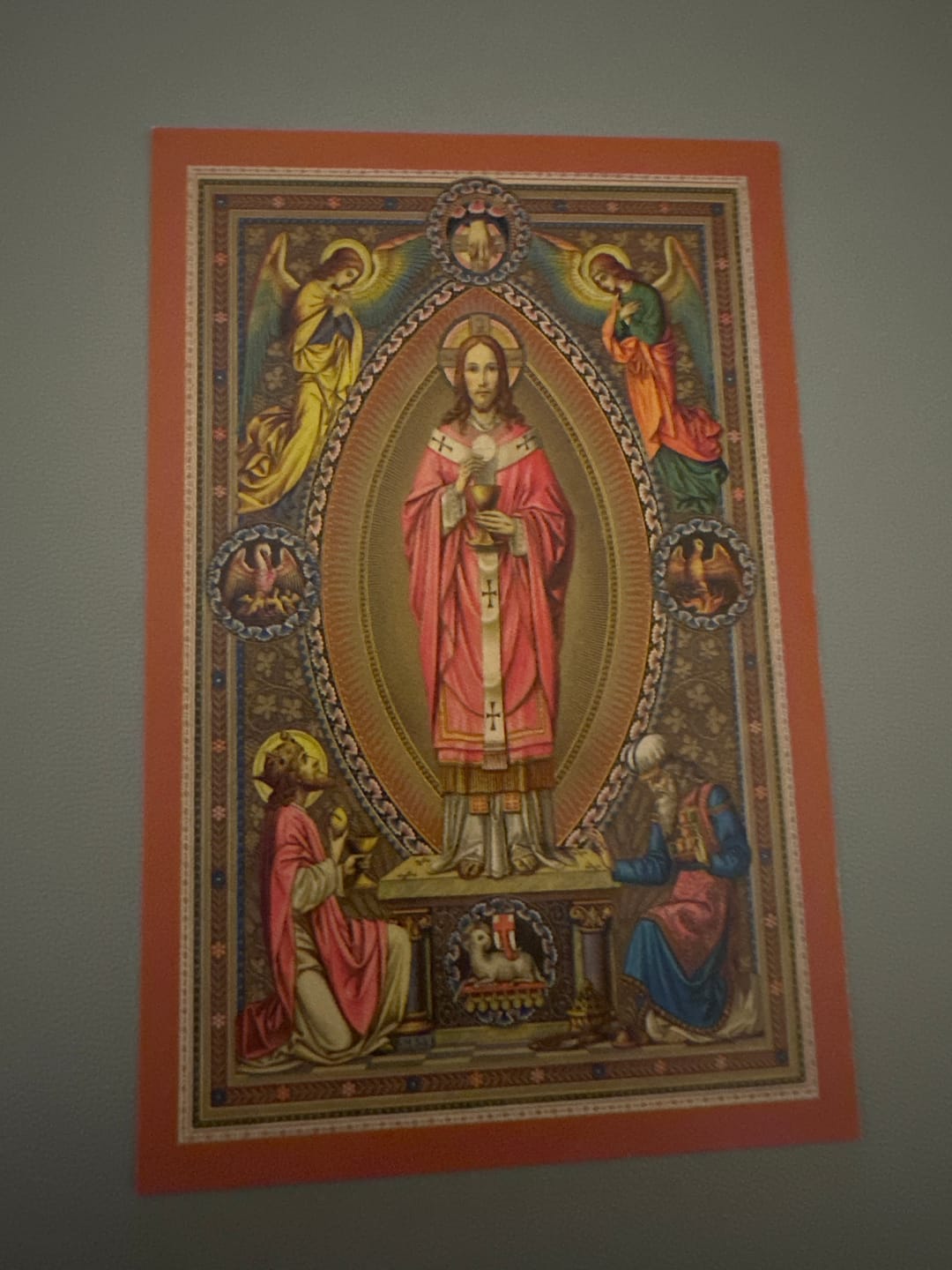 Customer photo review of New! Christ the High Priest – Prayer for Our Priests – Vintage Holy Card – pack of 10/100/1000