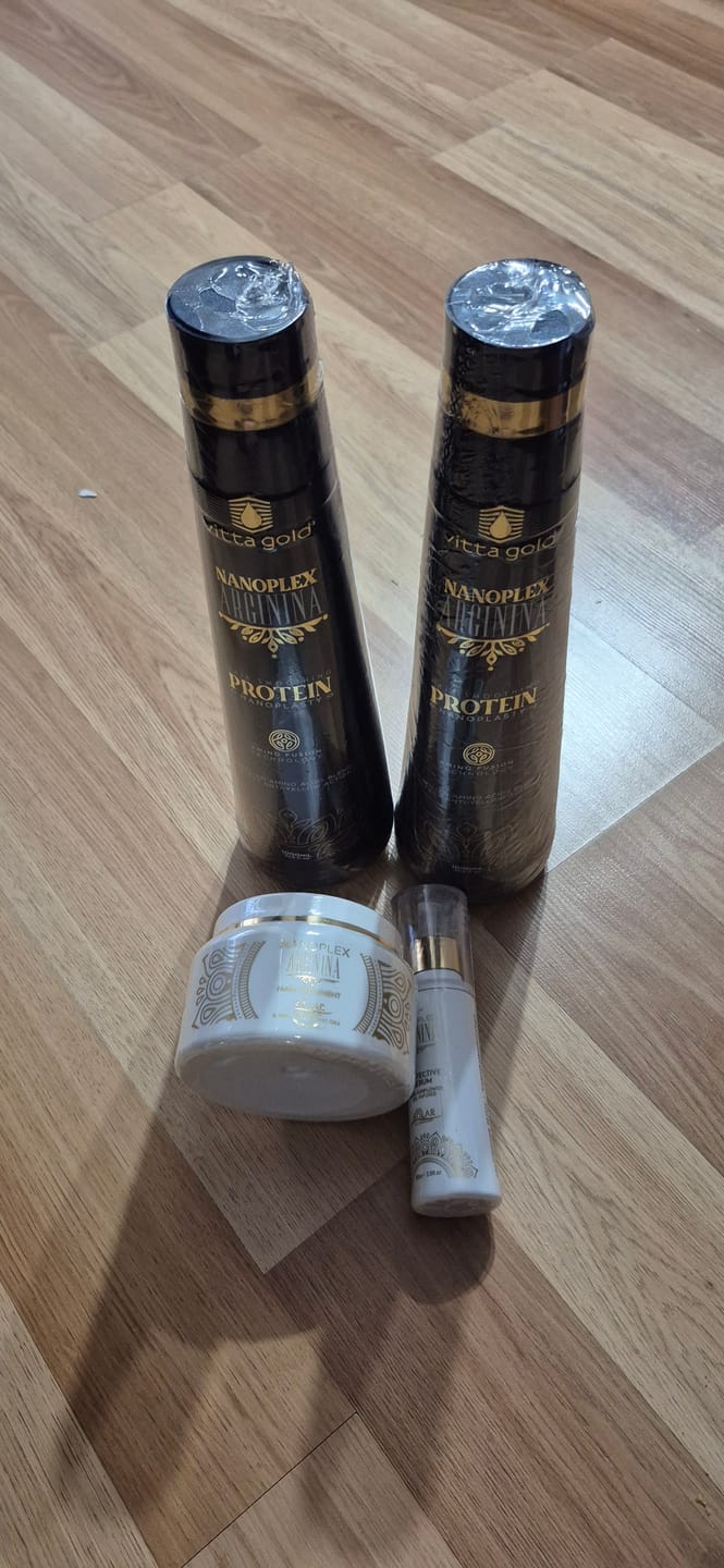 Customer photo review of Nanoplex Arginina™ Hair Straightening Nanoplastia Protein 1L/1000ml (33.8 fl. oz)