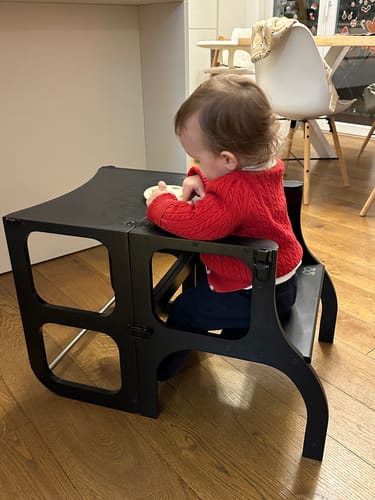 Customer photo review of STEP'n'SIT® • Helper Tower - Table • Convertible 2-in-1