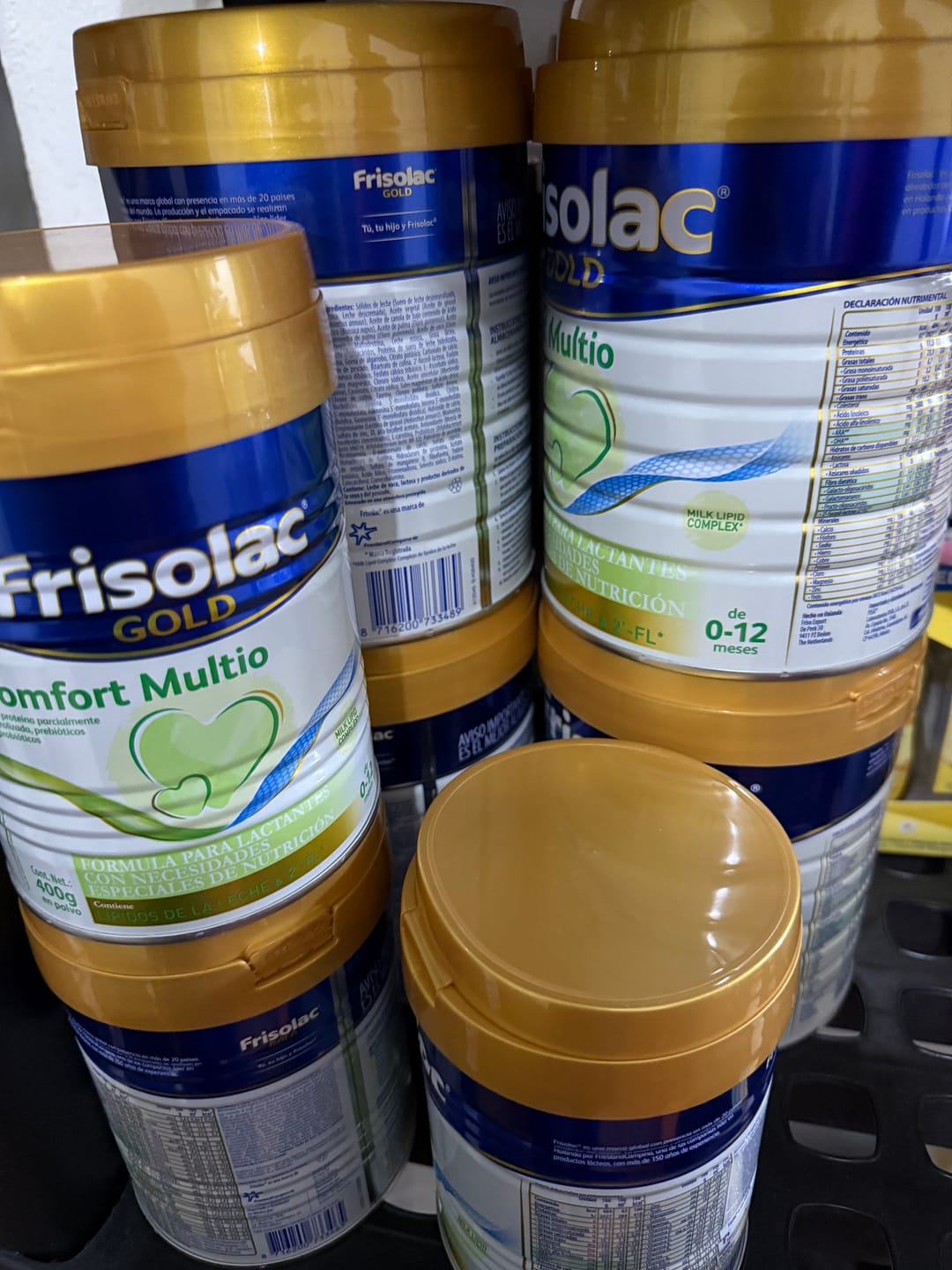 Customer photo review of Frisolac Gold Comfort Multio (0-12 Meses) Pack C/ 1.2 Kg