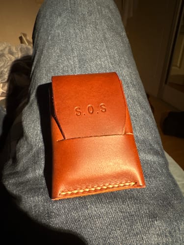 Customer photo review of Slimmad plånbok i äkta läder