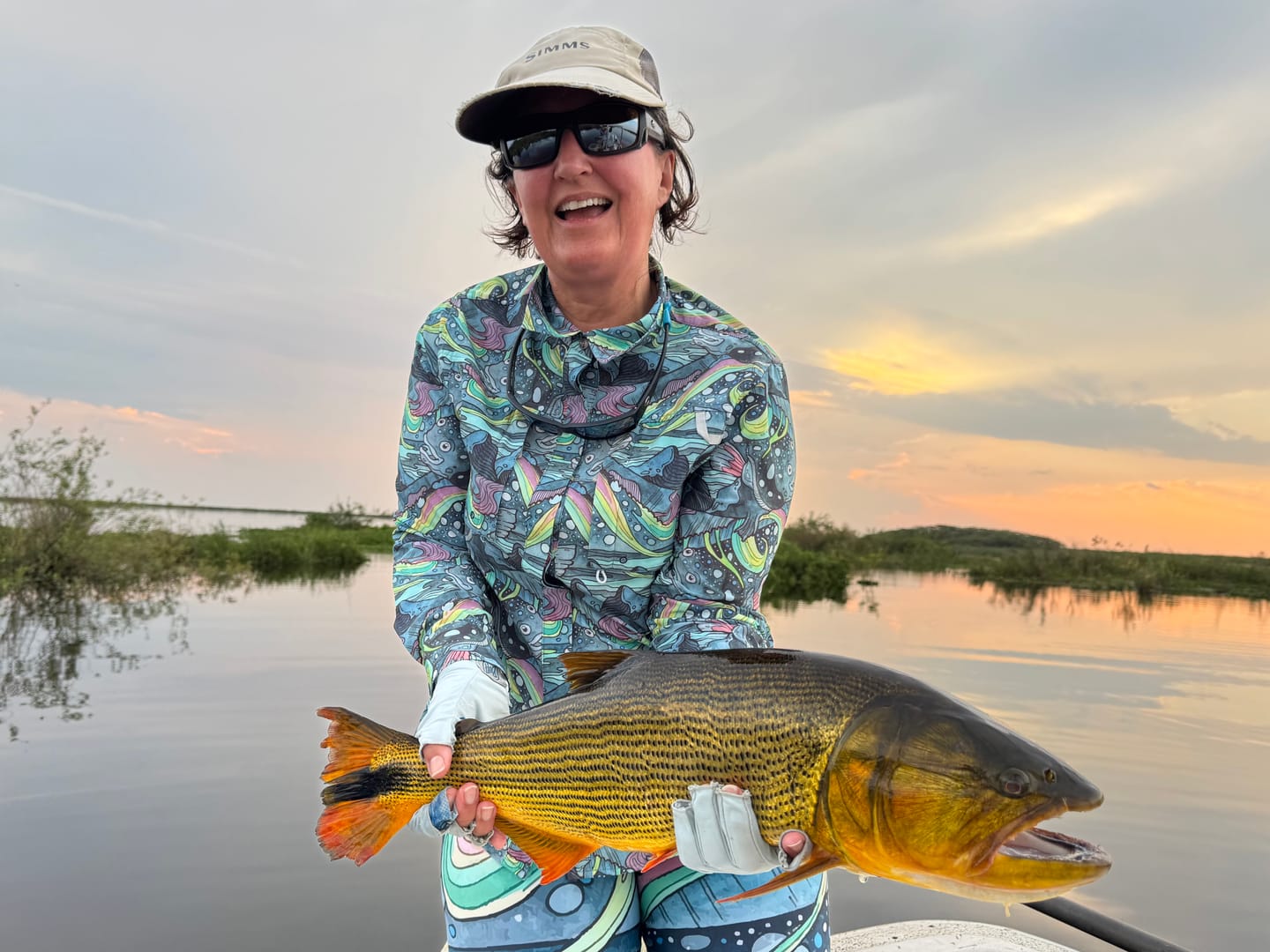 Customer photo review of HaliBorealis Tunic Fishing Shirt