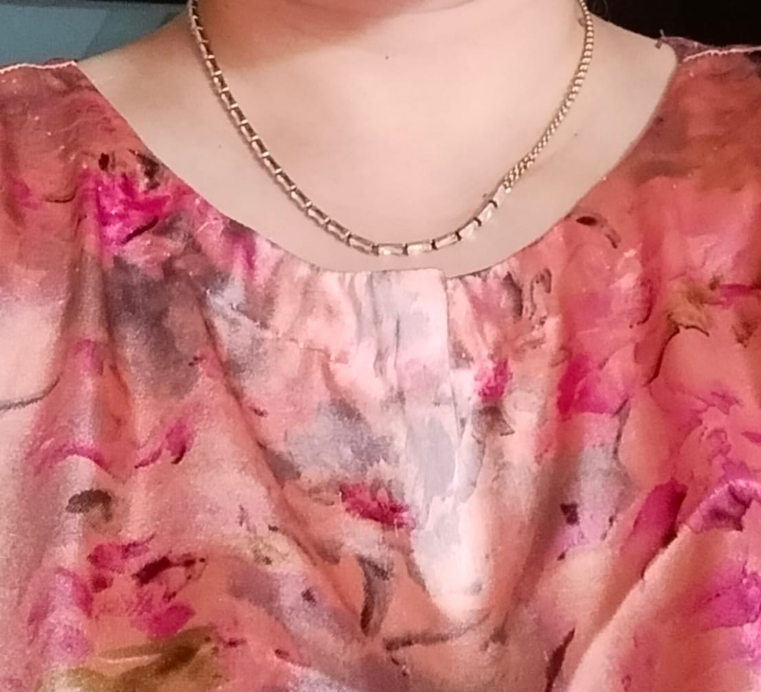Customer photo review of Gold Zirconia Chain