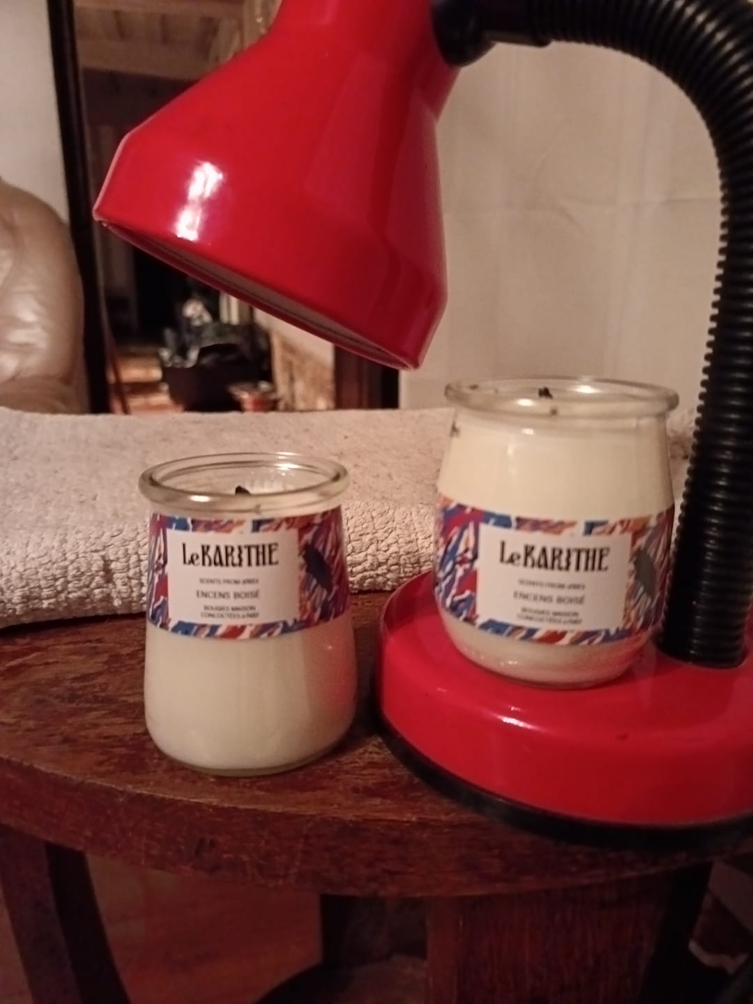 Customer photo review of Bougie Parfumée - Encens Boisé