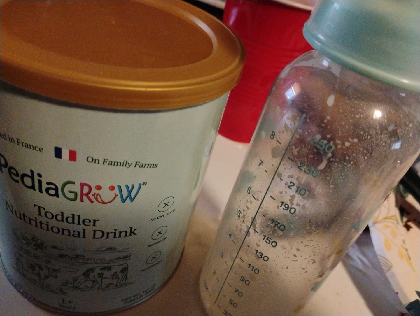 Customer photo review of Toddler Nutritional Drink (14.1 oz)