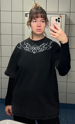 Customer photo review of BEAST OF DARKNESS WASH TEE