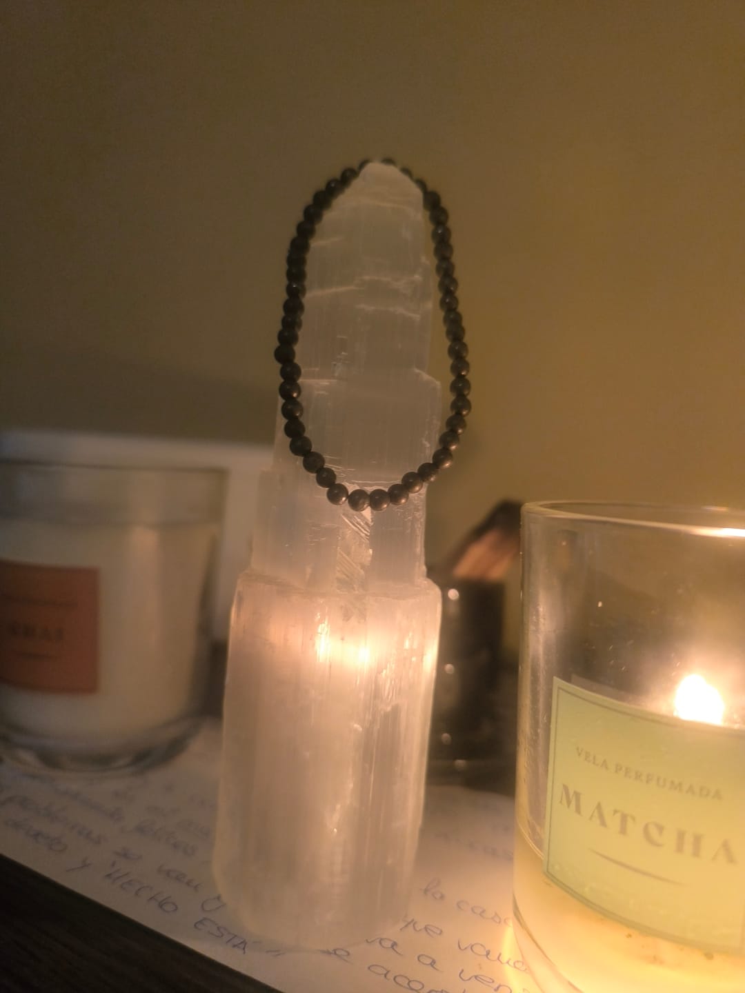 Customer photo review of Pulsera Pirita | 4mm | Abundancia - Positividad