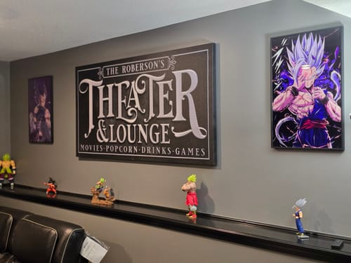 Customer photo review of Go At It Plexi Glass Wall Art