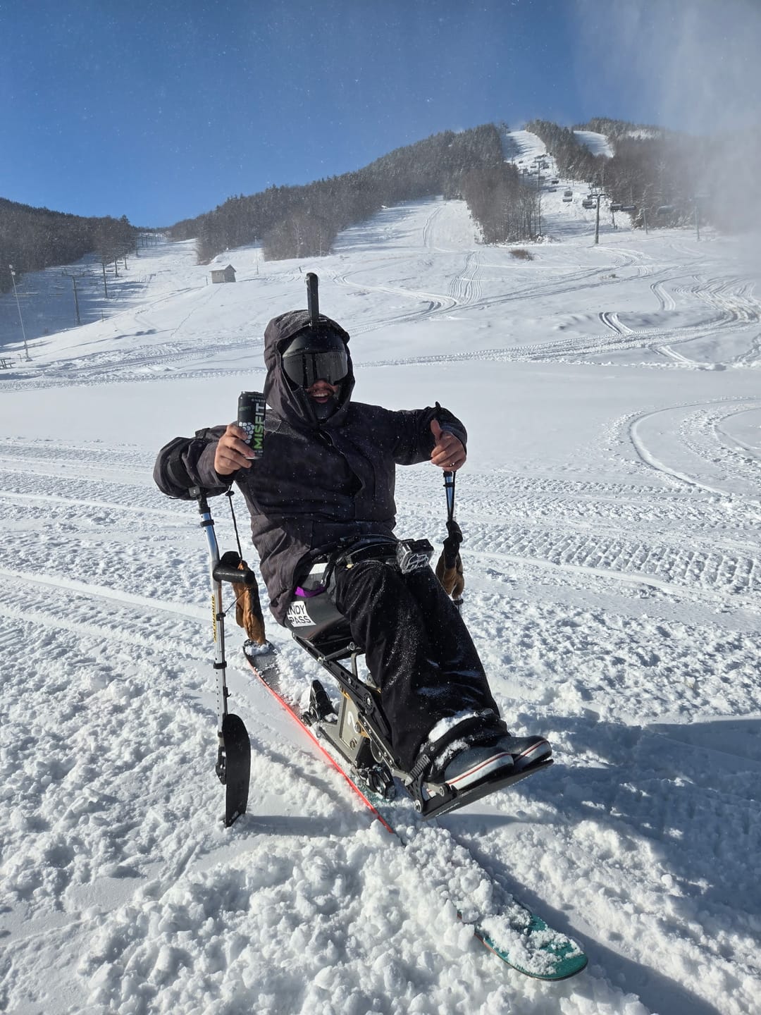 Customer photo review of The Valorie Snow Goggle - Photochromic Black Lens