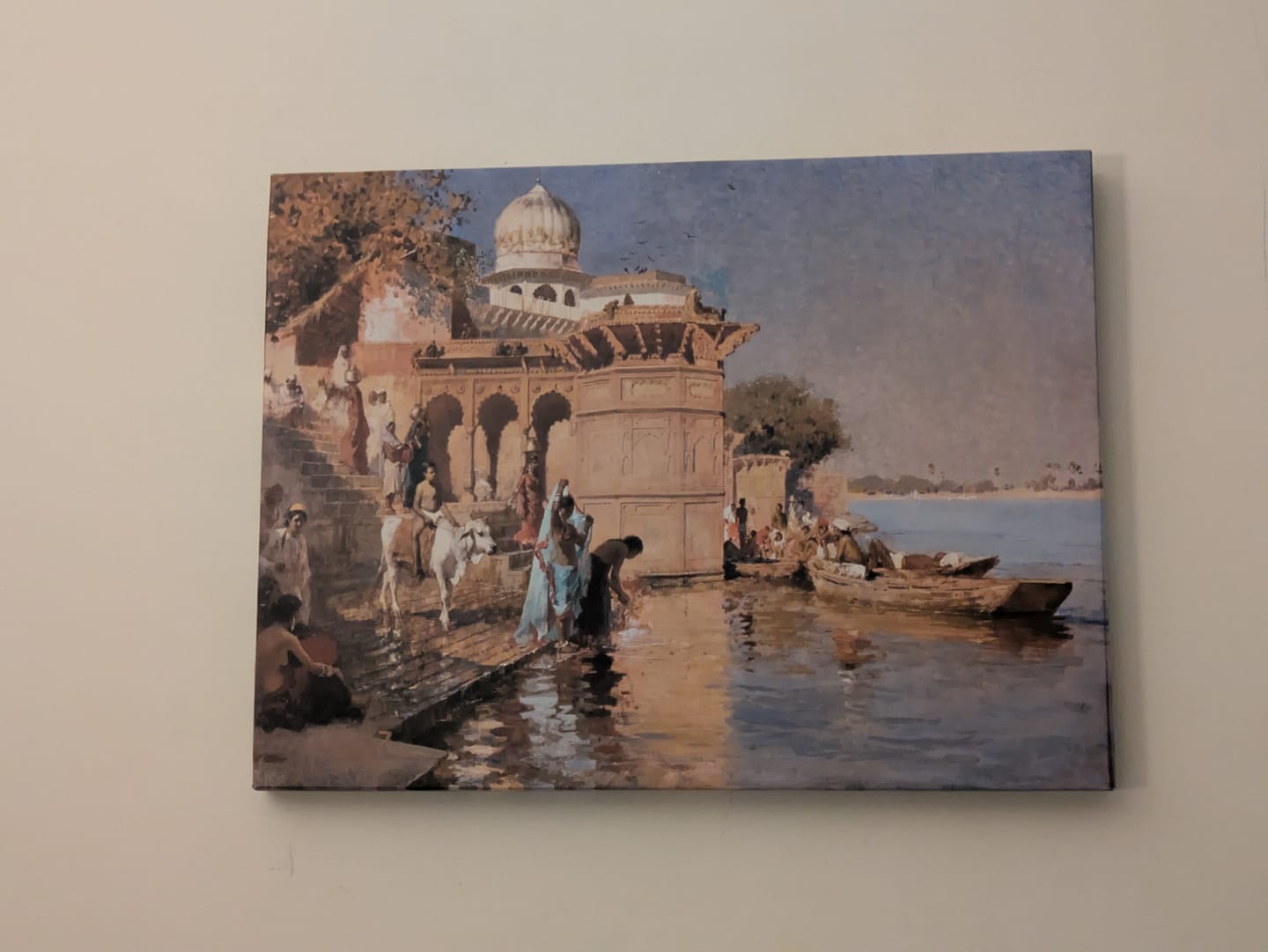 Customer photo review of Along the Ghats of Mathura by Edwin Lord Weeks // Wall Art Print