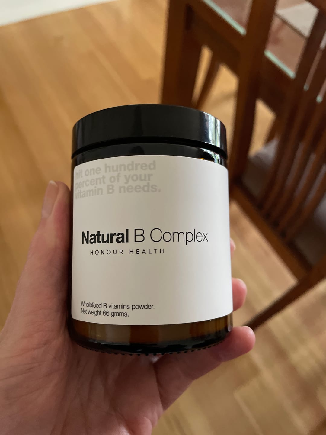Customer photo review of Natural B Complex Powder - 60 Serves