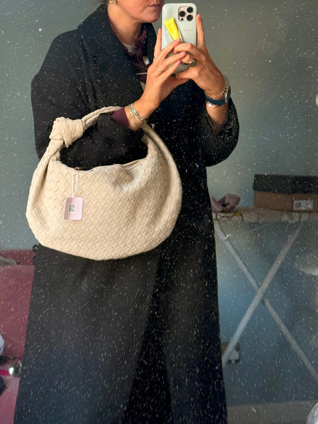 Customer photo review of Large Brushed Willow Bag